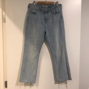 Topshop Dree high waisted crop jeans